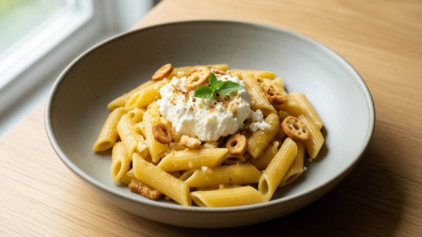Pasta with Curd Cheese